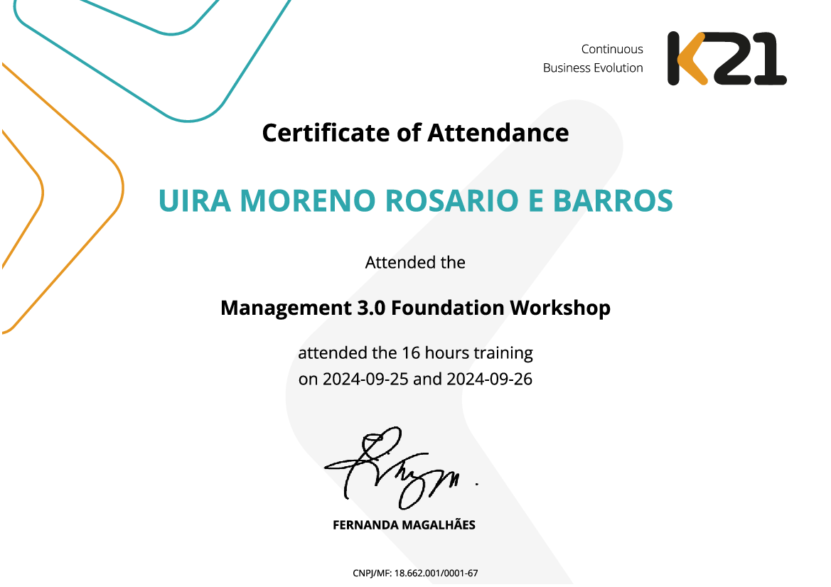 Certificado K21